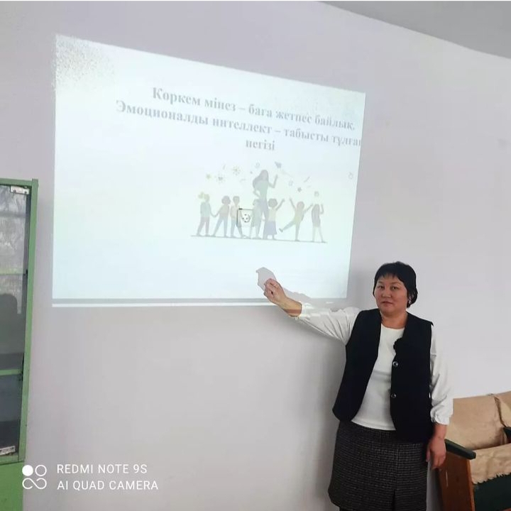 "Көркем мінез-баға жетпес байлық.Эмоционалды интеллект табысты тұлғаның негізі"тақырыбында 10-11 сынып ата-аналарына сабақ